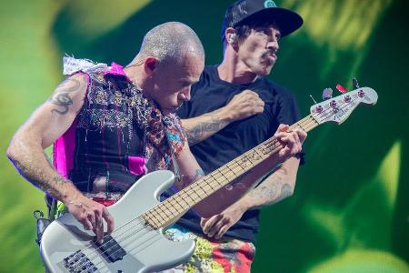 Sie sorgten für einen rockigen Schulvormittag: die Red Hot Chili Peppers