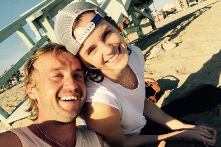 Magische Reunion: Emma Watson und Tom Felton am Strand