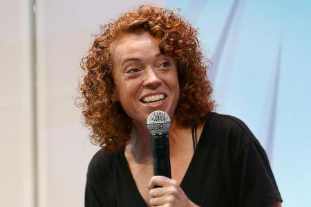 Michelle Wolf während eines Auftritts in New York