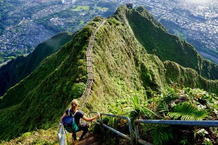 Die etwas andere Treppe: Auf Hawaii gibt es die 