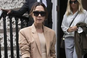 Victoria Beckham nach ihrer erfolgreichen Fashion Show in London