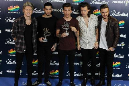 Die Boyband One Direction im Dezember 2014 - vor ihrer bis heute andauernden Pause
