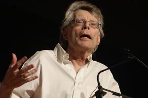 Stephen King bei einem Auftritt in New York