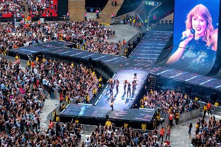Taylor Swift bei einem Konzert im Londoner Wembley Stadion im Juni 2018
