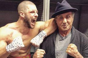 Beste Kumpels: "Big Nasty" und sein Förderer Sylvester Stallone