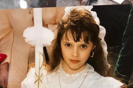 Daniela Katzenberger bei ihrer Kommunion