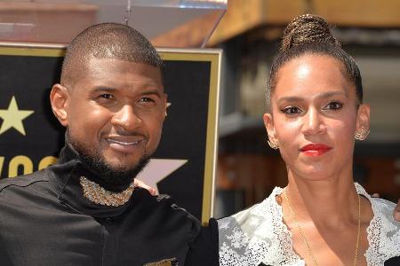 Usher und Grace Miguel bei einem Auftritt in Los Angeles