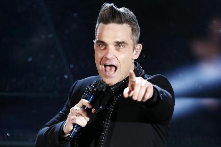 Robbie Williams bei einem seiner vielen Auftritte