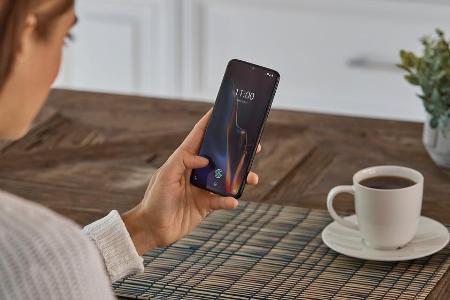 Neues Feature beim OnePlus 6T: Der Fingerabdrucksensor sitzt hinter dem AMOLED-Display