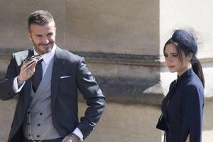 Die Beckhams bei der Hochzeit von Prinz Harry und seiner Meghan