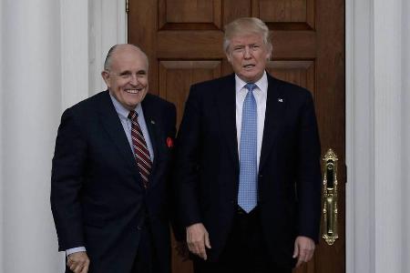 Der Präsident und sein neuer Rechtsberater: Donald Trump (r.) und Rudy Giuliani