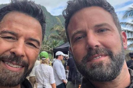 Kaum auseinanderzuhalten: Ben Affleck (rechts) mit seinem Stuntdouble Rich Cetrone