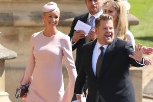 James Corden mit seiner Frau Julia auf dem Weg in die St.-Georgs-Kapelle auf Schloss Windsor