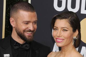 Jessica Biel mit ihrem Mann Justin Timberlake bei den diesjährigen Golden Globes
