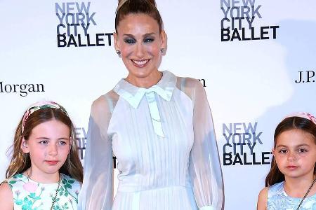 Sarah Jessica Parker mit ihren Töchtern Marion und Tabitha in New York