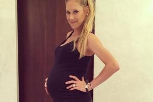 So sah Anna Kournikova in der 37. Schwangerschaftswoche aus