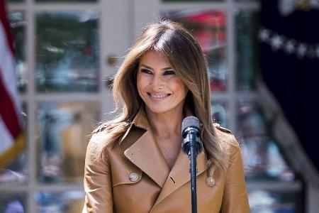 Melania Trump präsentierte ihr Programm mit einem Lächeln