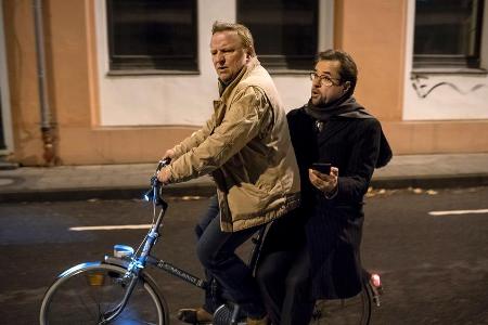 Ermittler-Tandem in Eile: Frank Thiel (Axel Prahl, l.) und Prof. Boerne (Jan Josef Liefers)