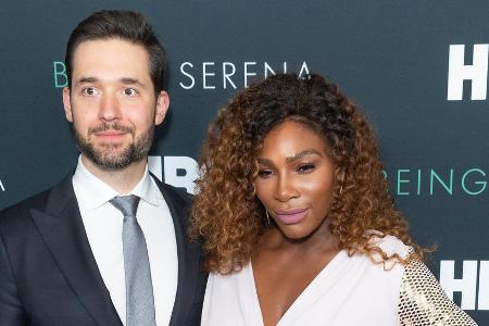 Serena Williams und ihr Mann Alexis Ohanian auf der Premiere der Dokuserie 