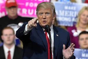 Donald Trump bei einem öffentlichen Auftritt