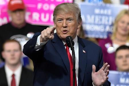 Donald Trump bei einem öffentlichen Auftritt