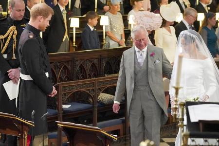 Prinz Charles führte Meghan bei der Hochzeit mit Prinz Harry zum Altar