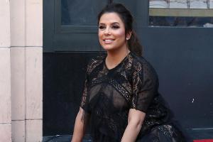 Die schwangere Eva Longoria bei der Enthüllung ihres Sterns auf dem Walk of Fame im April