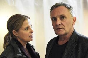 "Die Chefin: Liebe": Vera Lanz (Katharina Böhm) trifft am Tatort Dominik Schneider (Bernhard Schir), mit dem sie eigentlich ...