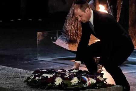 Prinz William in der Gedenkstätte Yad Vashem in Jerusalem