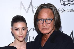Der Geschäftsmann Mohamed Hadid mit seiner 33 Jahre jüngeren Ehefrau  Shiva Safai