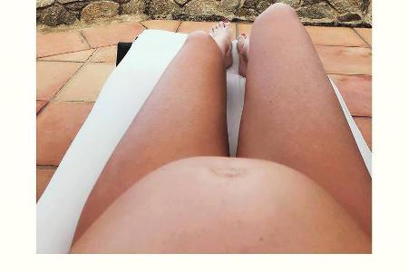 Schauspielerin Kate Hudson ist schwanger und zeigt stolz ihren Babybauch