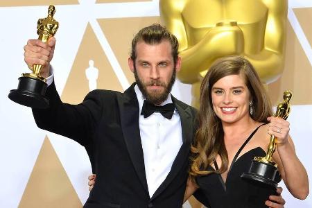 Nach der Verleihung gab es für Rachel Shenton und Chris Overton Burger