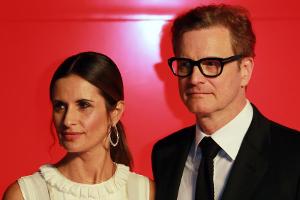 Damals waren sie erst frisch wieder zusammen: Colin Firth und seine  Ehefrau Livia Giuggioli bei den Filmfestspielen von Ven...