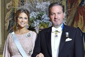 Prinzessin Madeleine von Schweden und Ehemann Chris O'Neill freuen sich über die Geburt ihres dritten Kindes