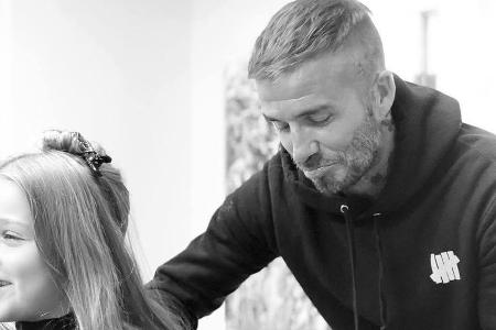 David Beckham will Harpers Haare nicht schneiden