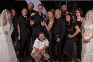 Dave Kaufmann und Nino de Angelo beim Videodreh in München