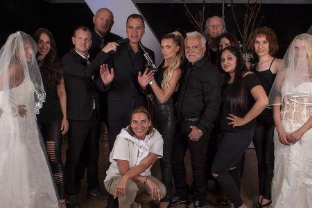 Dave Kaufmann und Nino de Angelo beim Videodreh in München