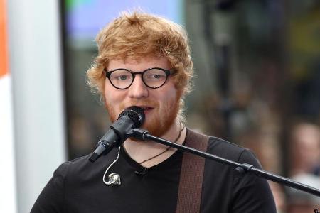 Ed Sheeran während eines Auftritts in New York