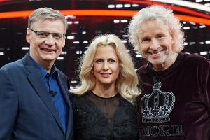 Geballte TV-Power: Günther Jauch (l.), Barbara Schöneberger und Thomas Gottschalk
