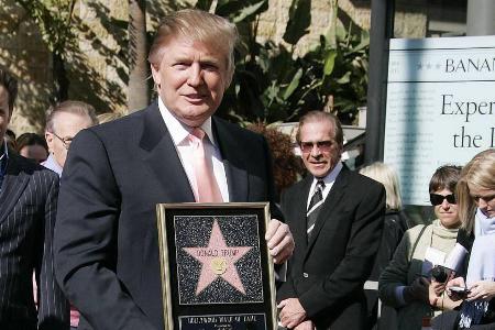 Januar 2007: Donald Trump erhält seinen Stern auf dem Hollywood Walk of Fame