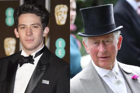 Die Ohren ähnlen sich bei Josh O'Connor (l.) und Prinz Charles wohl am meisten