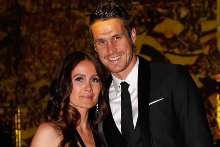 Sebastian Kehl und Tina Krüger bei einer Veranstaltung 2014