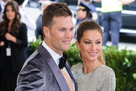 Tom Brady zusammen mit seiner Frau Gisele Bündchen