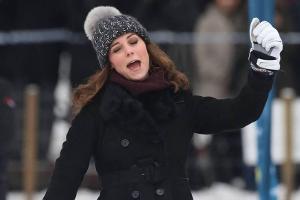 Eishockey in Schweden: Herzogin Kate hat getroffen