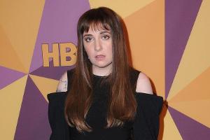Die Schauspielerin Lena Dunham bei einer Golden-Globes-Party