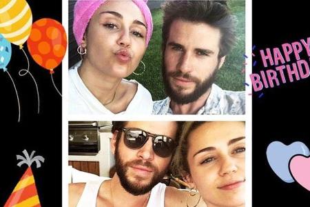 Miley Cyrus postet die süßen Bilder von Liam Hemsworth und sich auf ihrem Instagram-Account