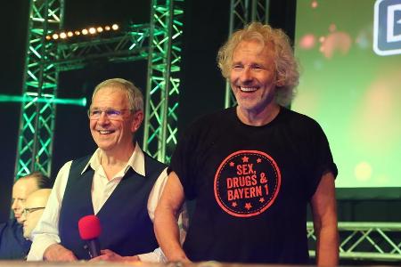 Silvester-Party mit Thomas Gottschalk (r.) und Fritz Egner