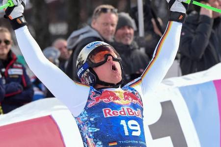 Schrie seine Freude in die Welt hinaus: Thomas Dreßen