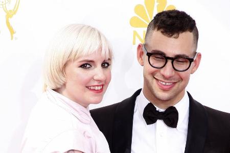 Lena Dunham und Jack Antonoff im Jahr 2014 bei der Verleihung der Emmy Awards