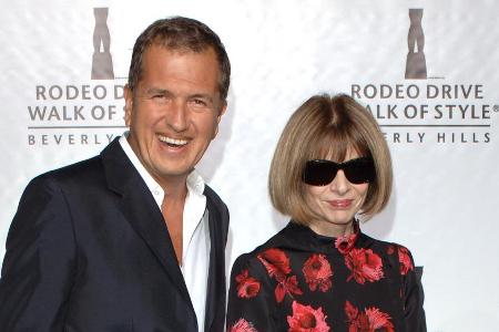 Sie kennen sich gut: Star-Fotograf Mario Testino und US-Vogue-Chefin Anna Wintour